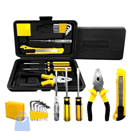 Kit de Ferramentas de Titânio com 12 peças e Estojo