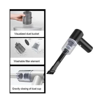 Mini Aspirador de Pó Portátil Recarregável Profissional 3 m 1