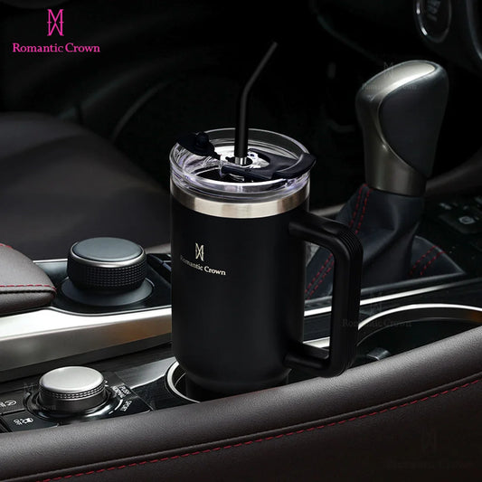 Copo térmico portátil Romantic Crown em aço inoxidável 1200ml/1,2L