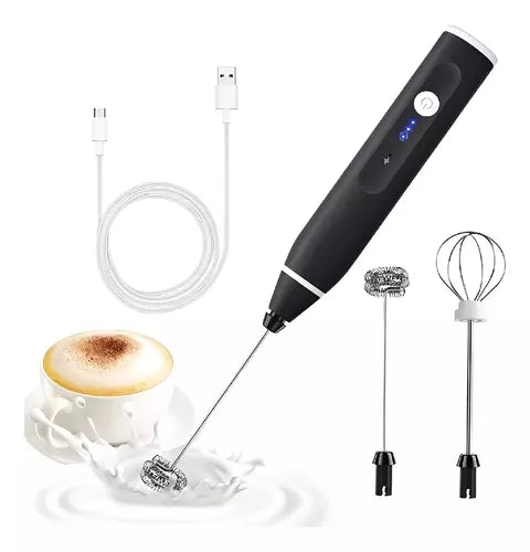 Batedor Elétrico Recarregável 2 em 1 para Ovos e Mais