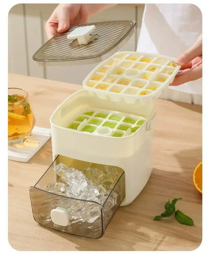 IceBox Premium 48 – Gelo Inteligente com Tampa e Reservatório-Solte os cubos com um toque e mantenha seu freezer organizado!