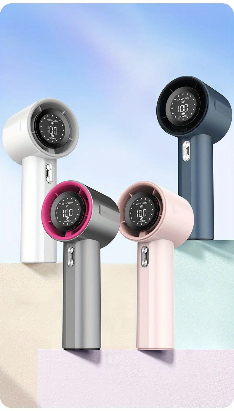 TurboFan Pro 4000mAh – Ventilação Extrema com Display Digital e 100 Níveis de Velocidade!