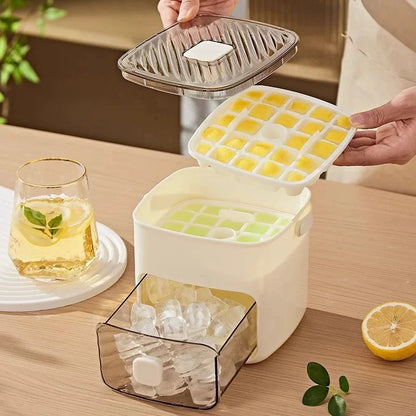 IceBox Premium 48 – Gelo Inteligente com Tampa e Reservatório-Solte os cubos com um toque e mantenha seu freezer organizado!