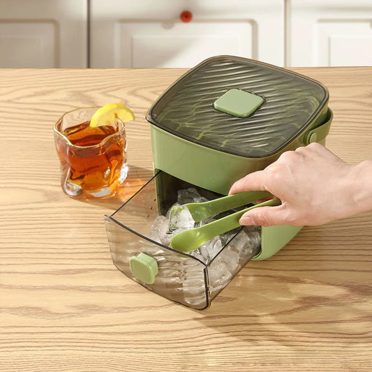 IceBox Premium 48 – Gelo Inteligente com Tampa e Reservatório-Solte os cubos com um toque e mantenha seu freezer organizado!