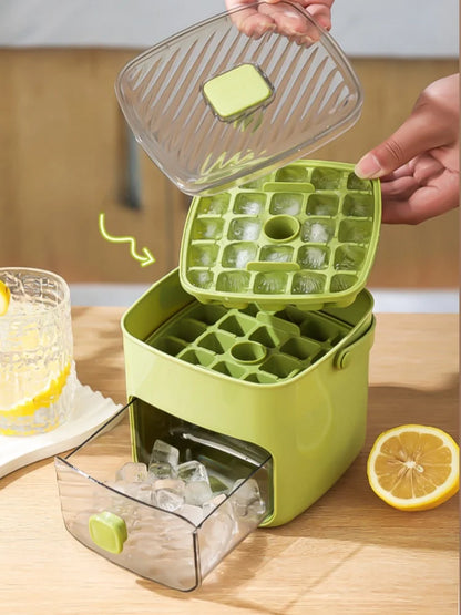 IceBox Premium 48 – Gelo Inteligente com Tampa e Reservatório-Solte os cubos com um toque e mantenha seu freezer organizado!